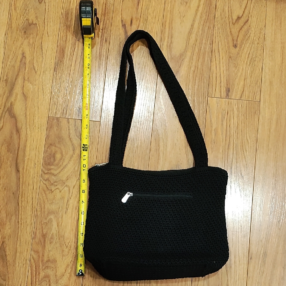 The Sak Black Knit Tote Bag